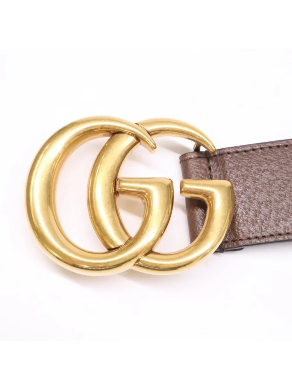 Gucci Adidas GG Logo Buckle Trefoil Belt